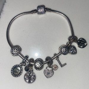 Pandora Charm Bracelet Sterling Silver